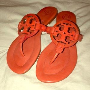 Tory Burch Miller Sandal-dark poppy red